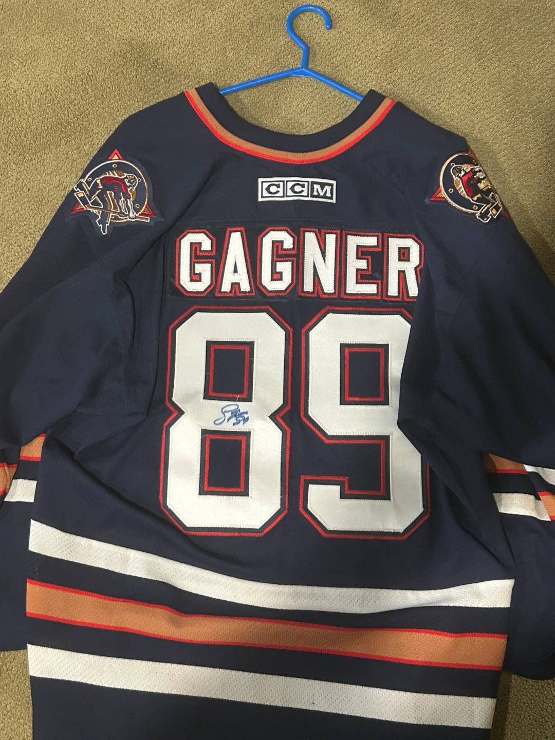 Sam Gagner Signed Edmonton Oilers #89 Jersey – Autographed
