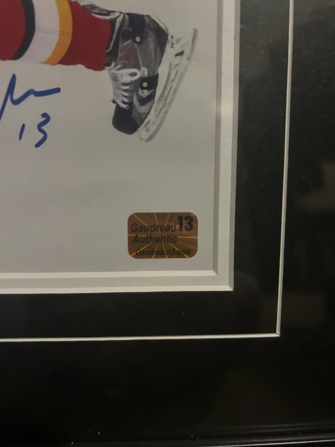 Johnny Gaudreau Signed Calgary Flames Framed Photo – COA - photo 3
