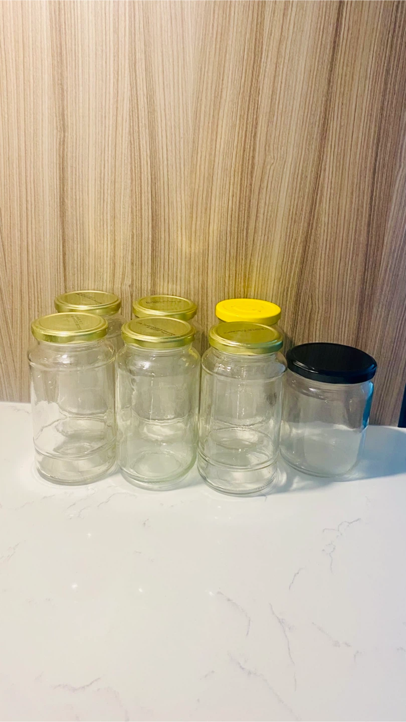 Glass jars with lids
