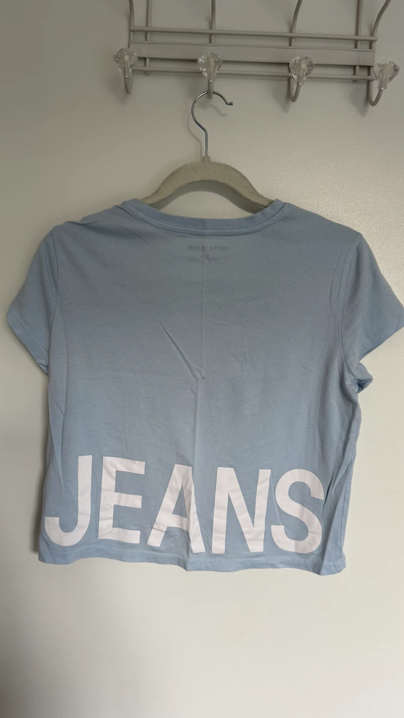 Calvin Klein Jeans Baby Blue Crop Top - photo 2