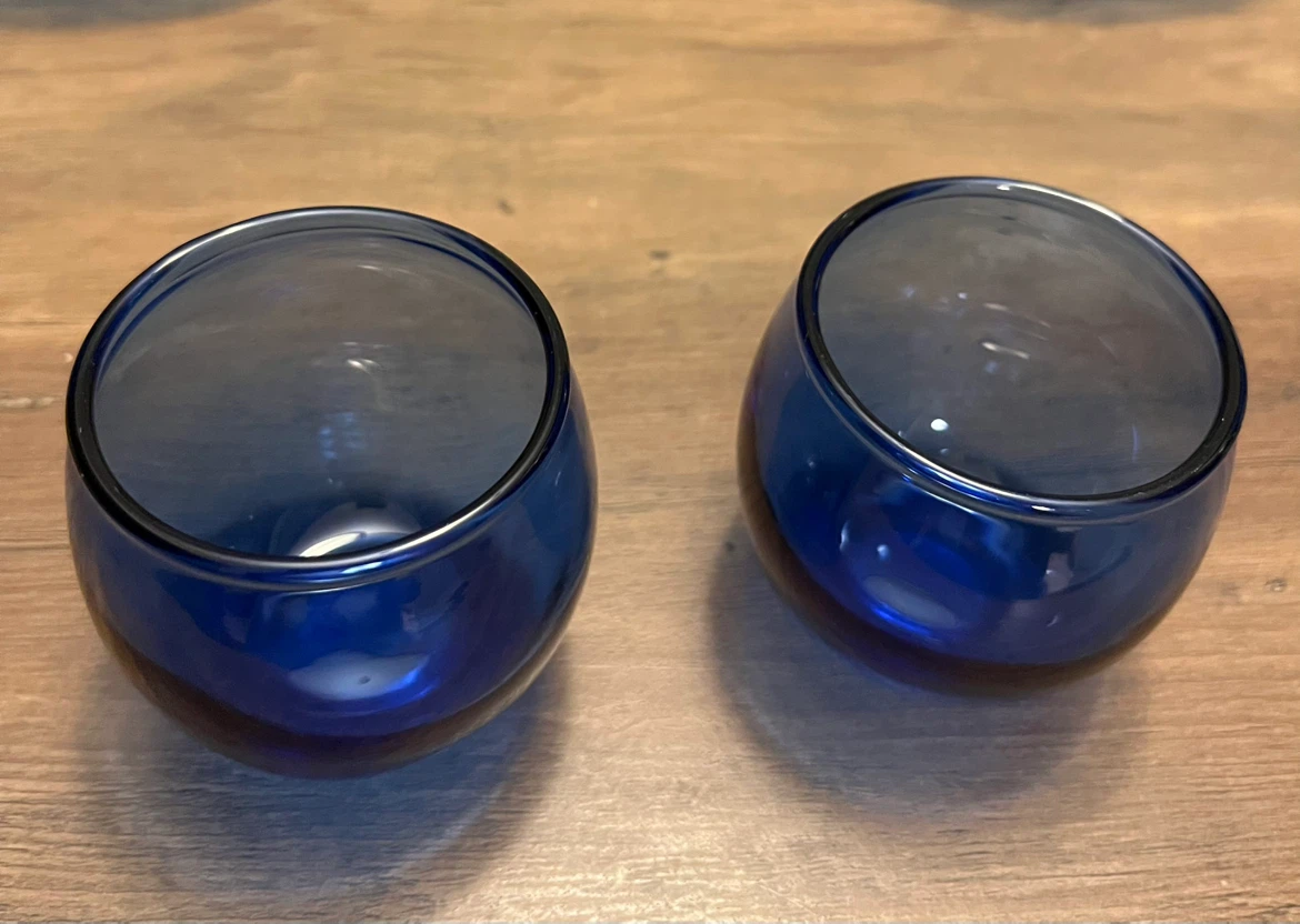 Blue Glass Serving Bowl Set - photo 3