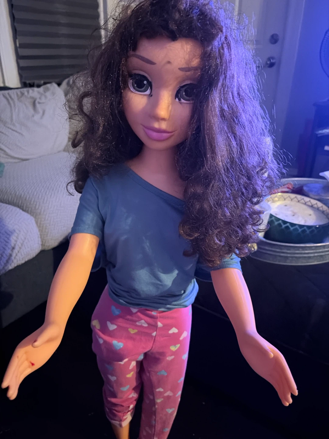 Large Doll with Curly Brown Hair - photo 2