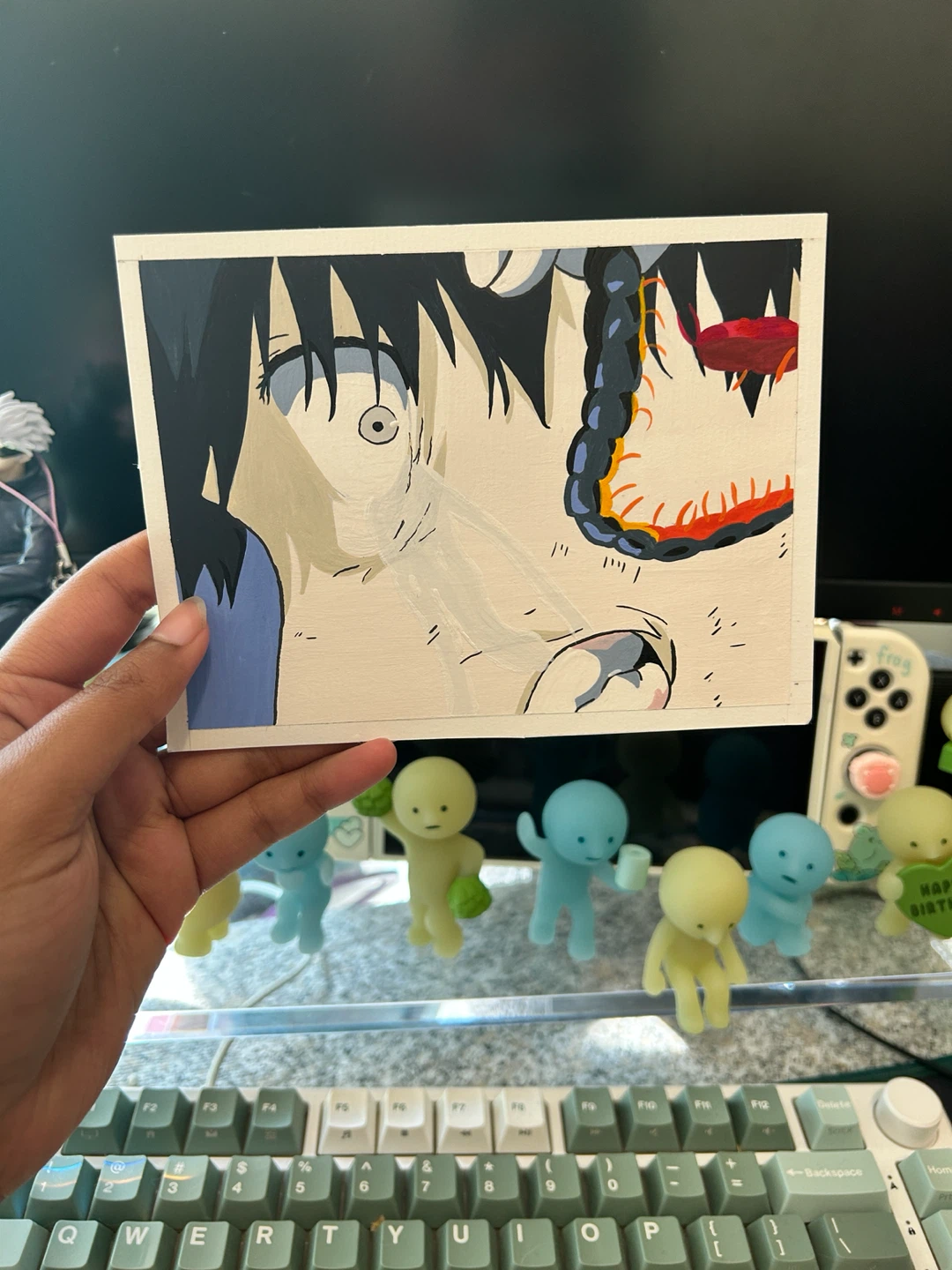Hand-Painted Ken Kaneki | Tokyo Ghoul Anime Art