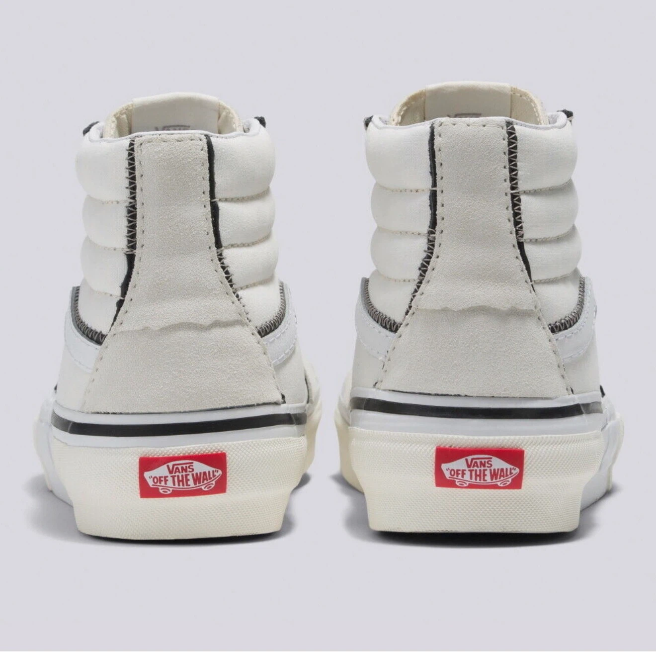 NEW MENS VANS SK8 HI RECONSTRUCT SHOES SIZE 10 MARSHMALLOW WHITE - photo 3