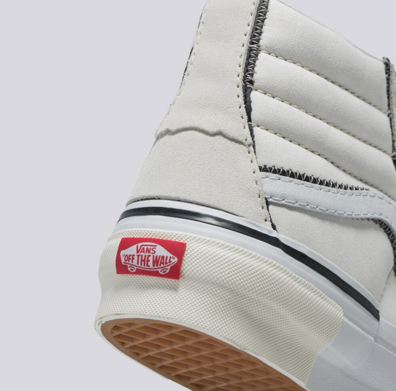 NEW MENS VANS SK8 HI RECONSTRUCT SHOES SIZE 10 MARSHMALLOW WHITE - photo 4