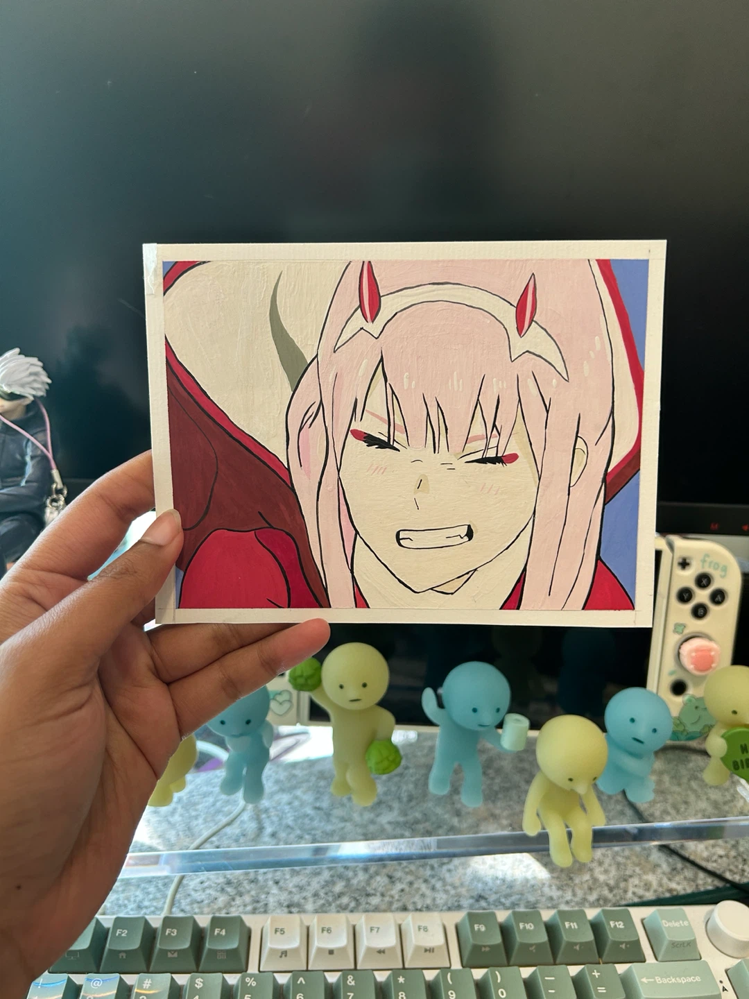 🌸 Zero Two — Darling in the Franxx painting