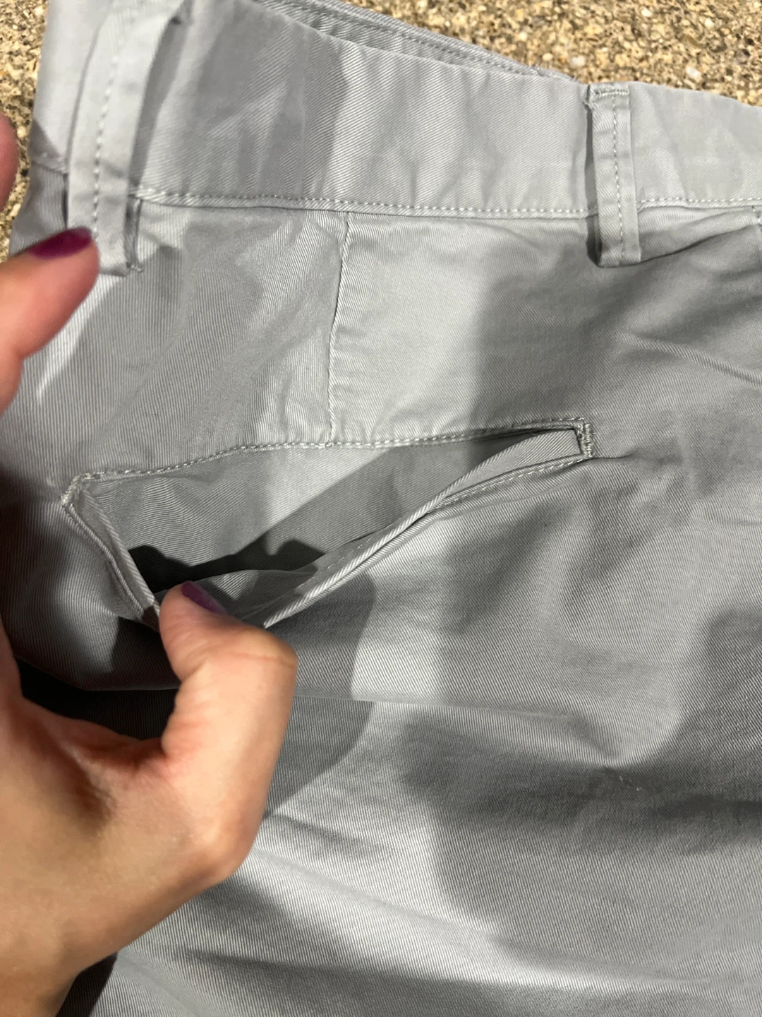 Gap Khakis Lived In Short Lived In Short Khakis Size 34 Grey - photo 3