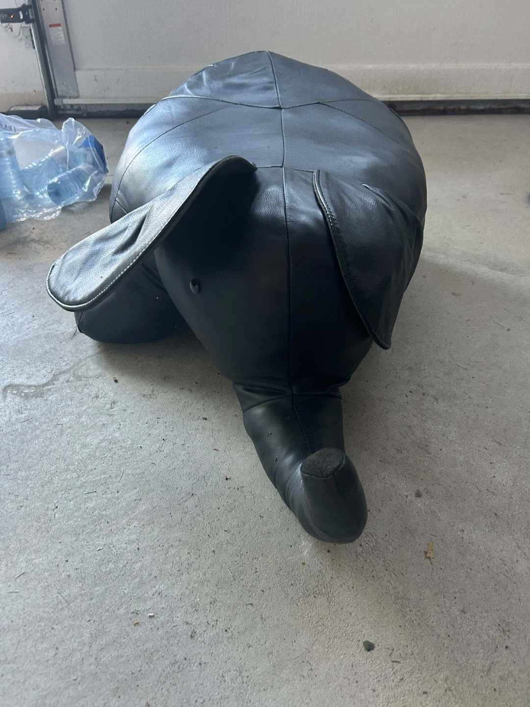 Black Elephant Footstool / Ottoman