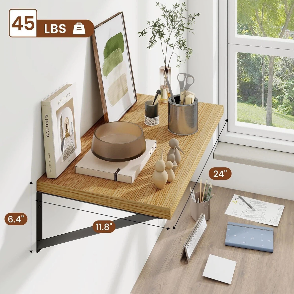 Wall Mounted Folding Desk/Table - 24" Wide - photo 2