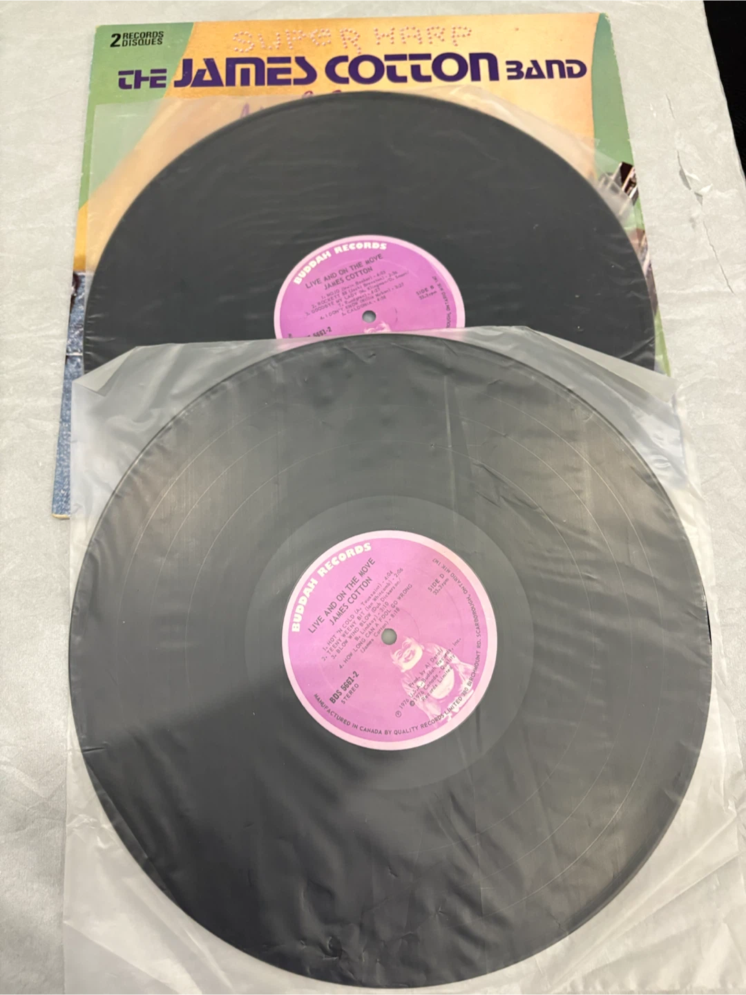 Vintage Vinyl Record James Cotton Band Live 2 Record Set - photo 4