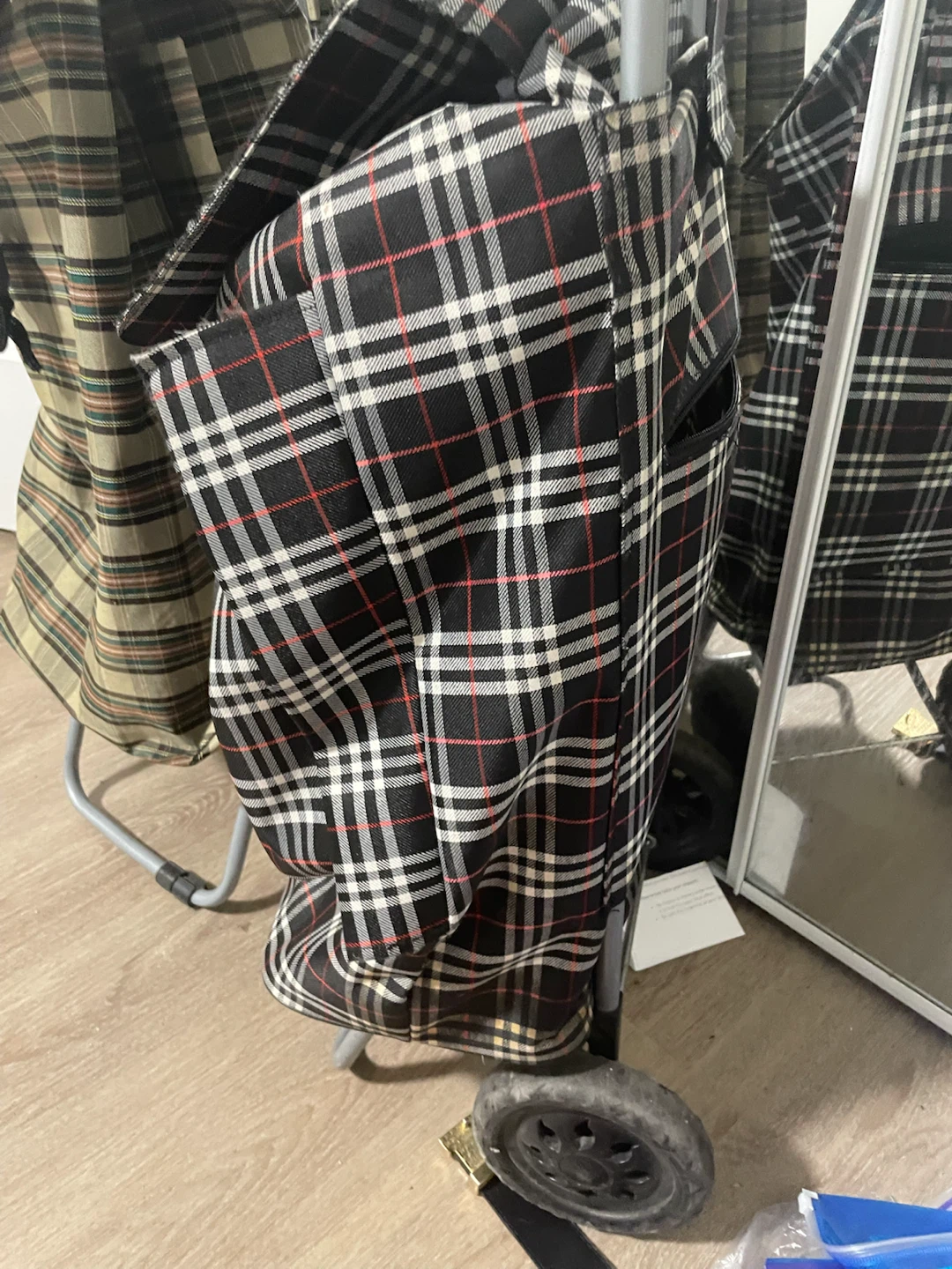 Tartan Shopping Trolley Bag