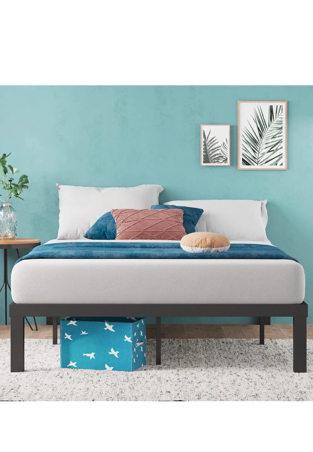 Metal Bed Frame & matress - photo 2