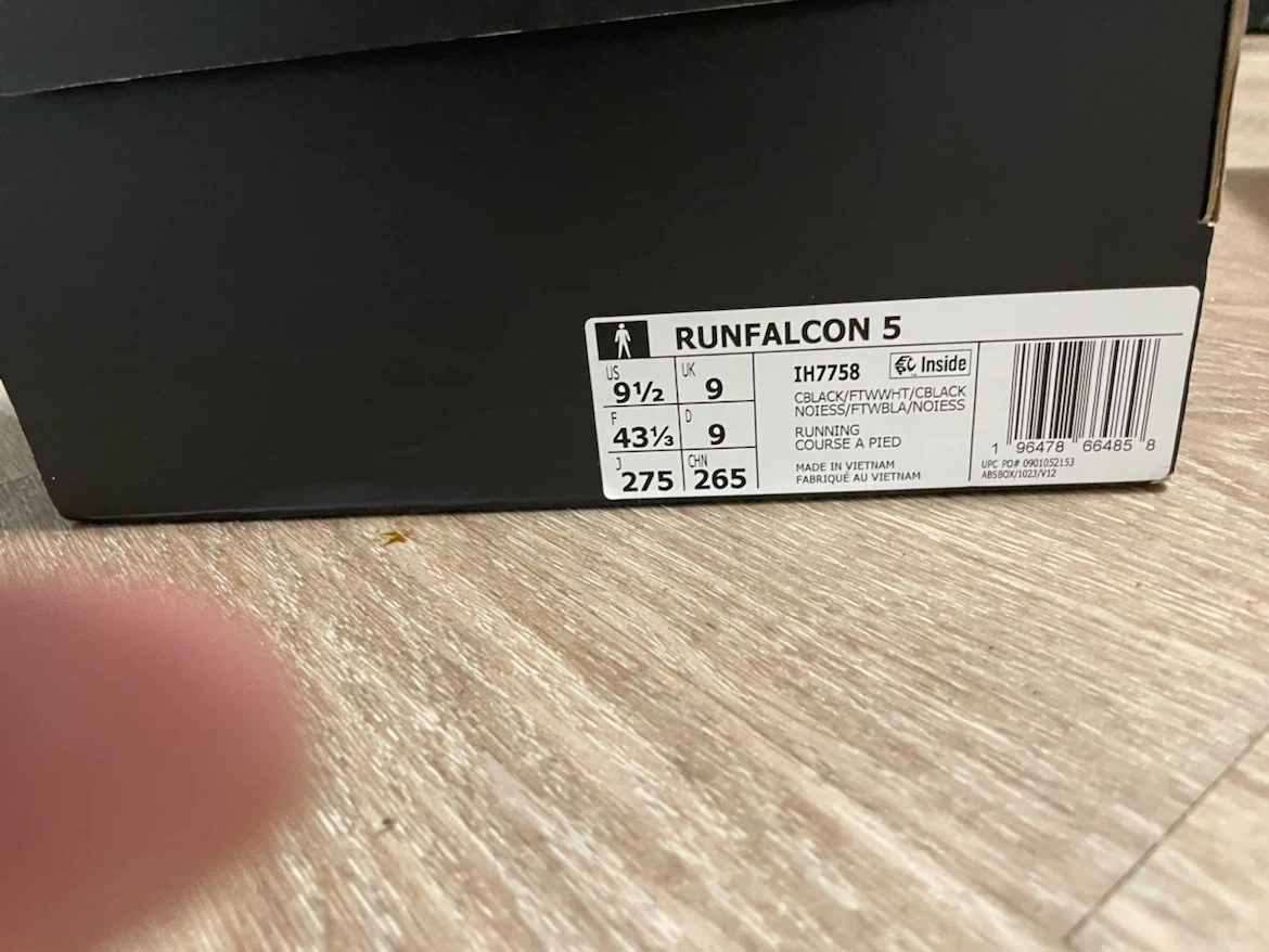 Adidas Runfalcon 5 Running Shoes - Size 9.5 - photo 4
