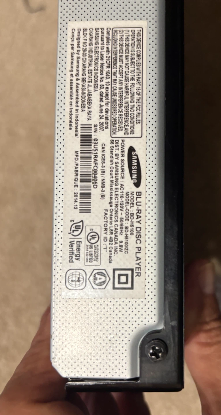 Samsung Blu-ray Disc Player - photo 5