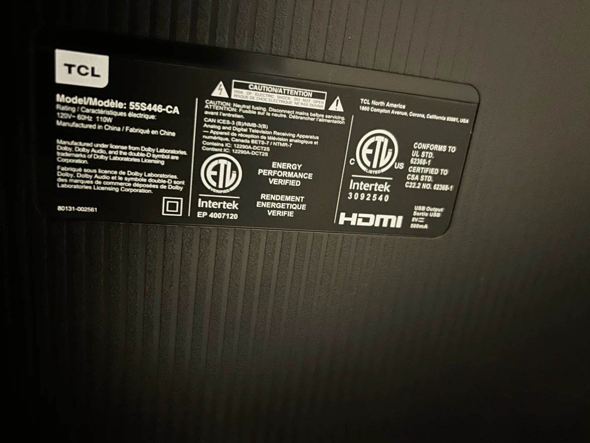 TCL 55" Smart TV - Model 55S446-CA - photo 3
