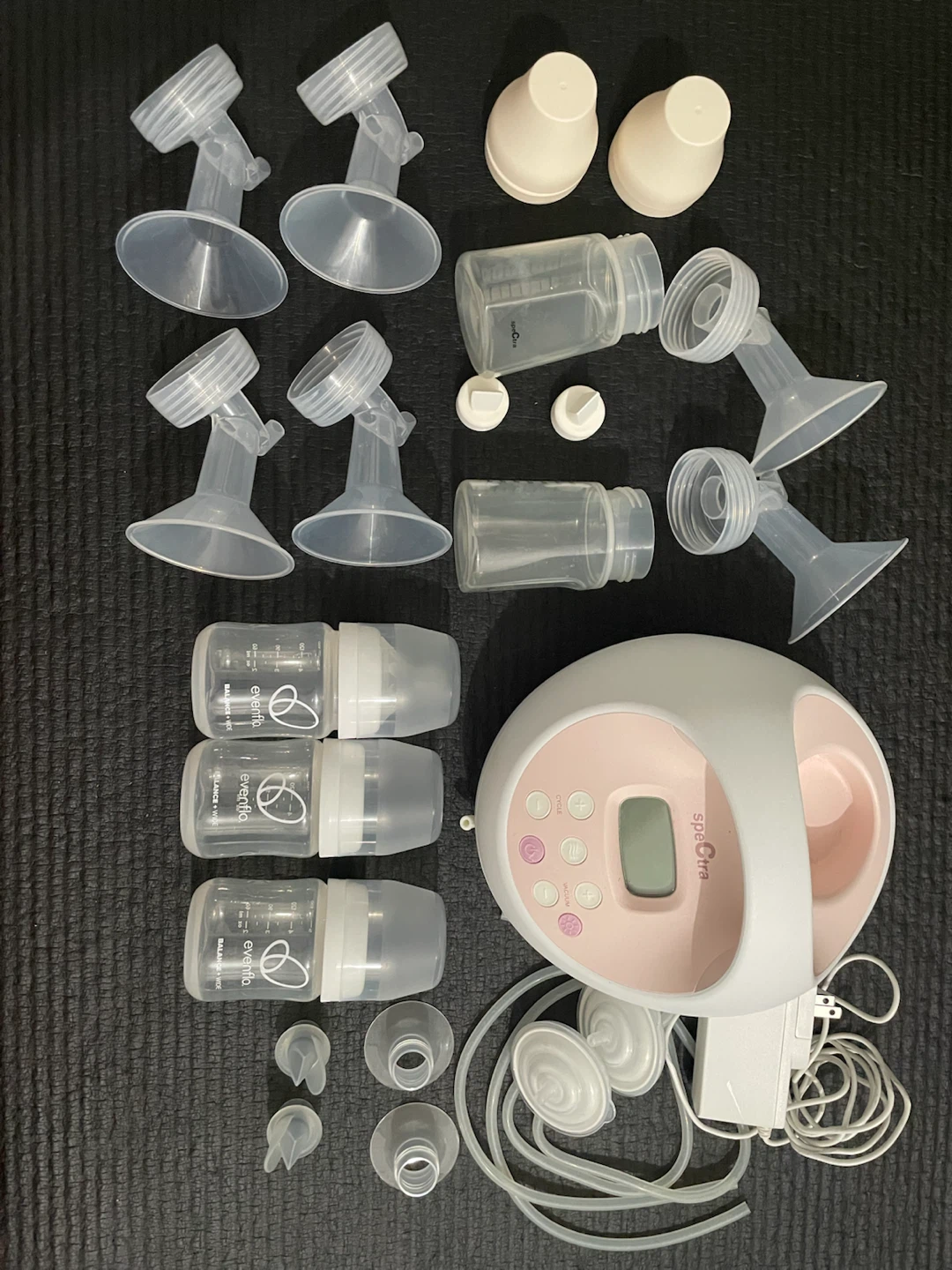 Spectra S1 Plus Electric Breast Pump with 3 unused small bottles