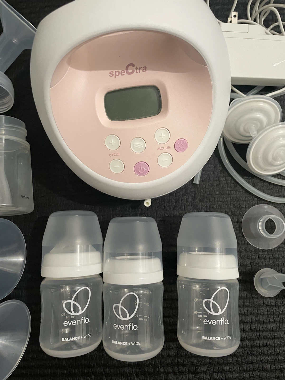 Spectra S1 Plus Electric Breast Pump with 3 unused small bottles - photo 3