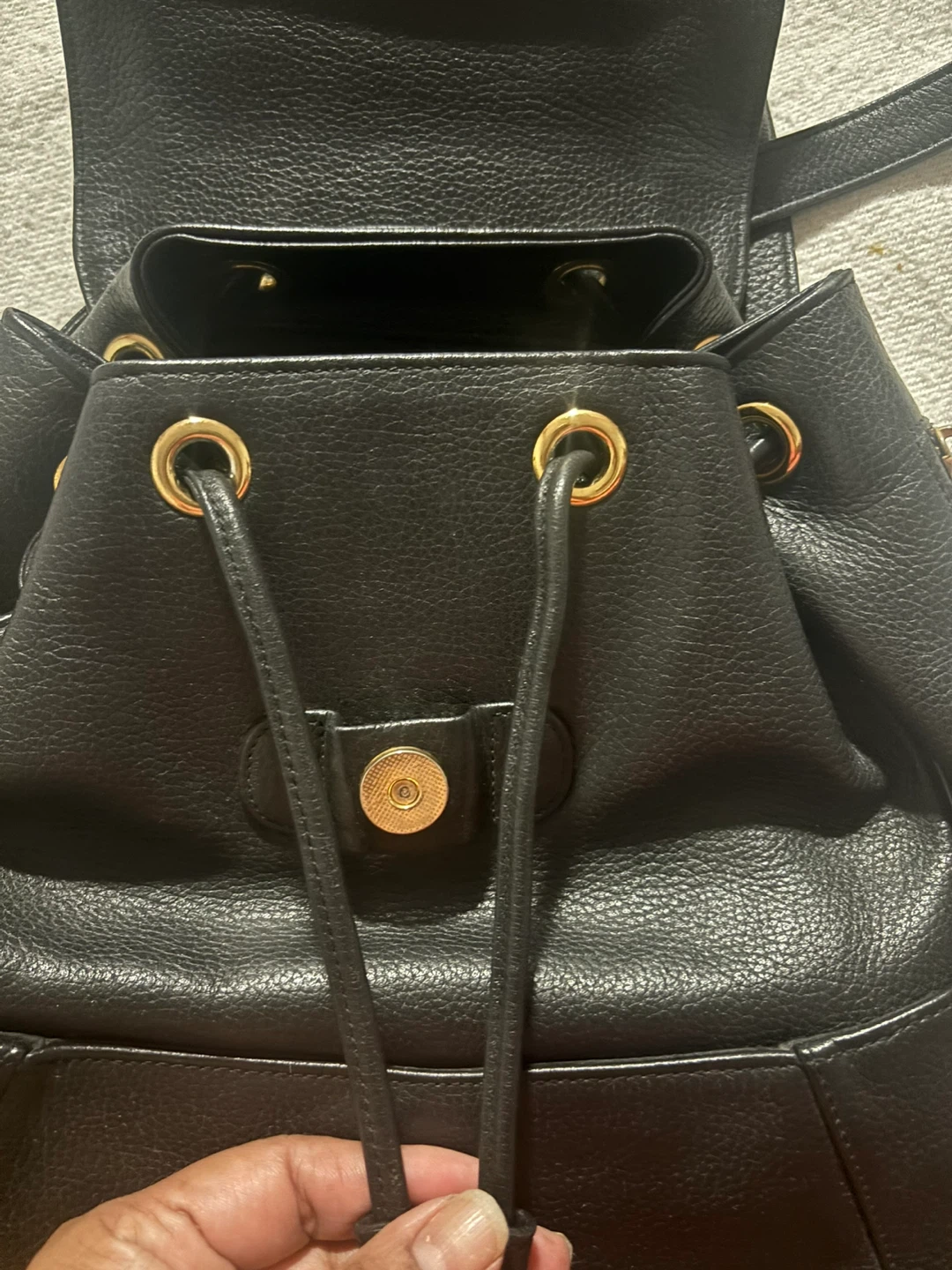 MCM Black Leather Mini Backpack - photo 5