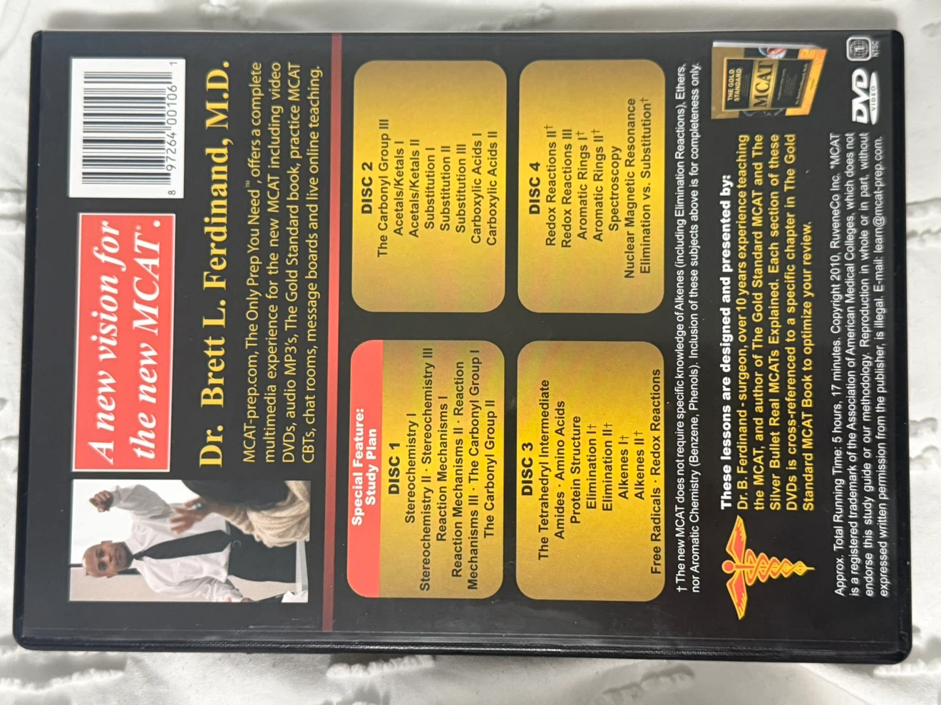 The Gold Standard MCAT 4 DVD Set with Flashcards - photo 3