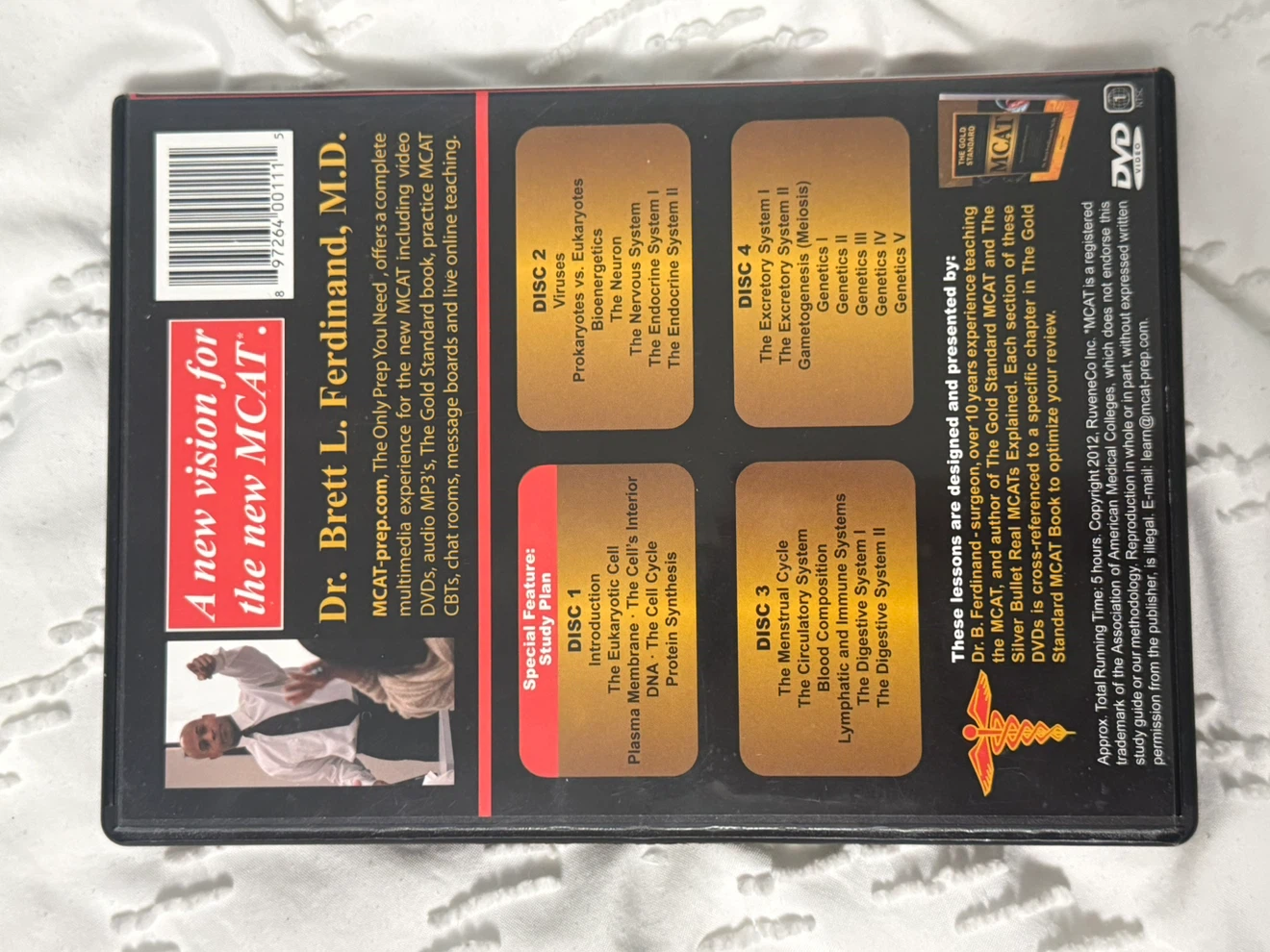 The Gold Standard MCAT 4 DVD Set with Flashcards - photo 5