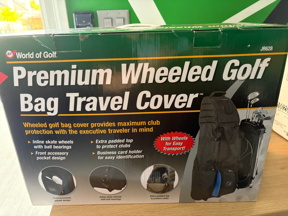 JEF World of Golf Premium Wheeled Golf Bag Travel Cover - photo 2