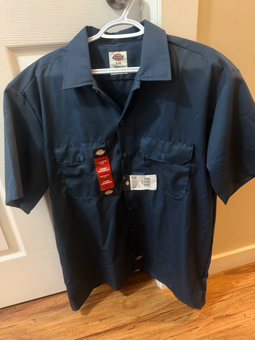 Dickies Short Sleeve Work Shirt - Navy - Large
