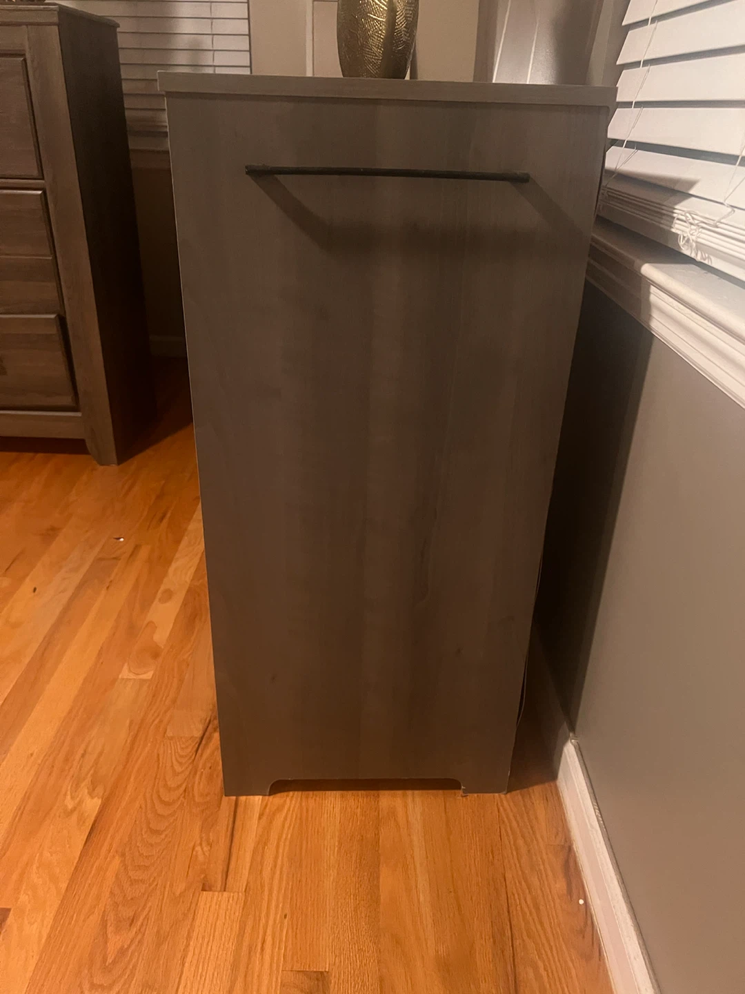 Gray Storage Cabinet with Shelves and Drawers - photo 3