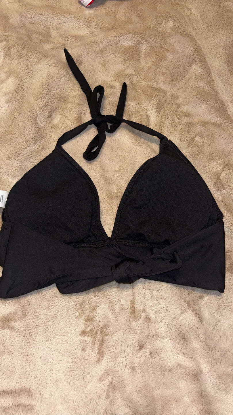 Black Wrap Bikini Top