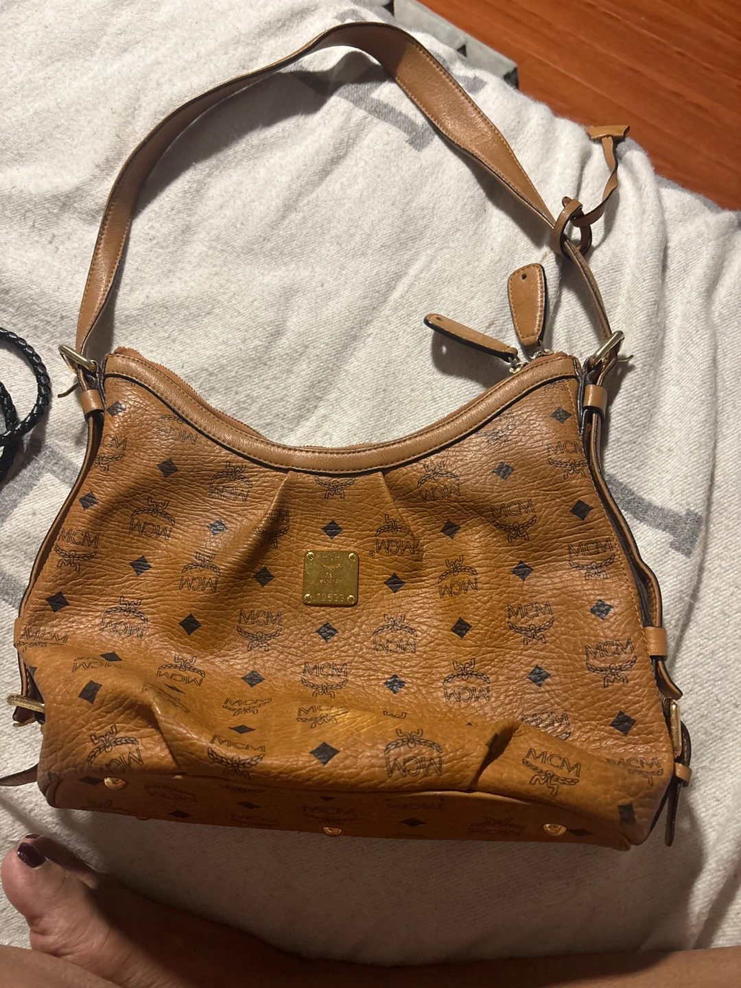 MCM Brown Monogram Shoulder Bag