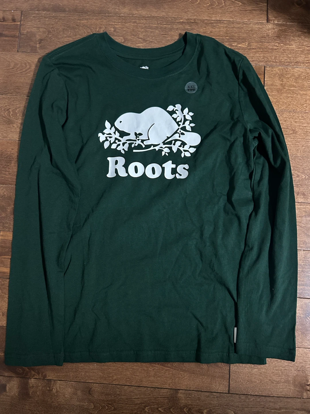 Roots Kids Long Sleeve T-Shirt - Green - XXL