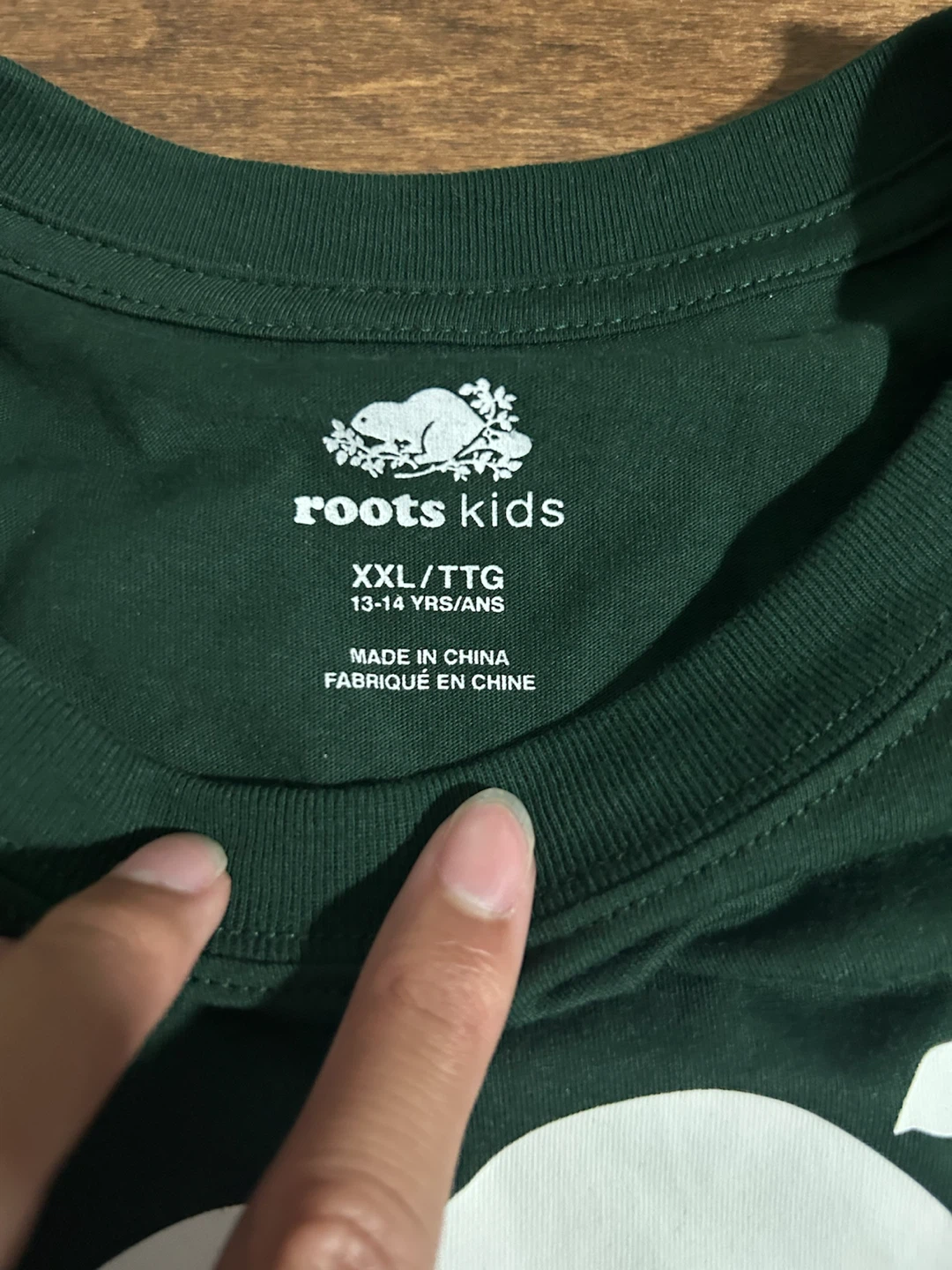 Roots Kids Long Sleeve T-Shirt - Green - XXL - photo 2