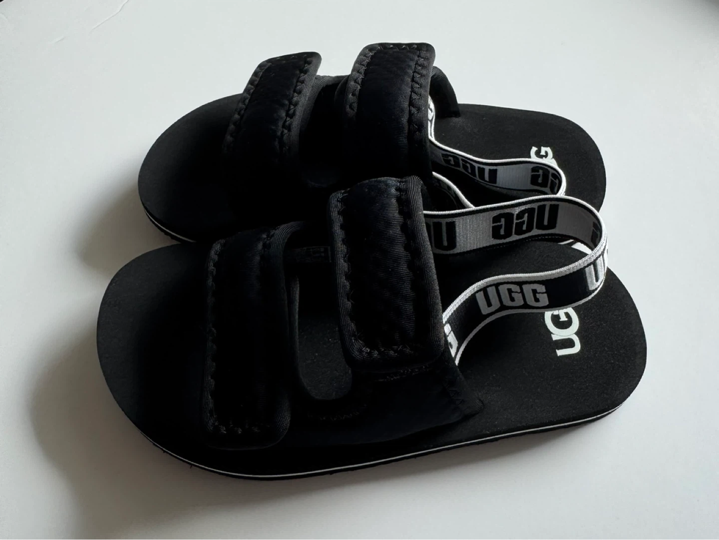 UGG Lennon Kids Slingback Sandals – Size 12 – Black