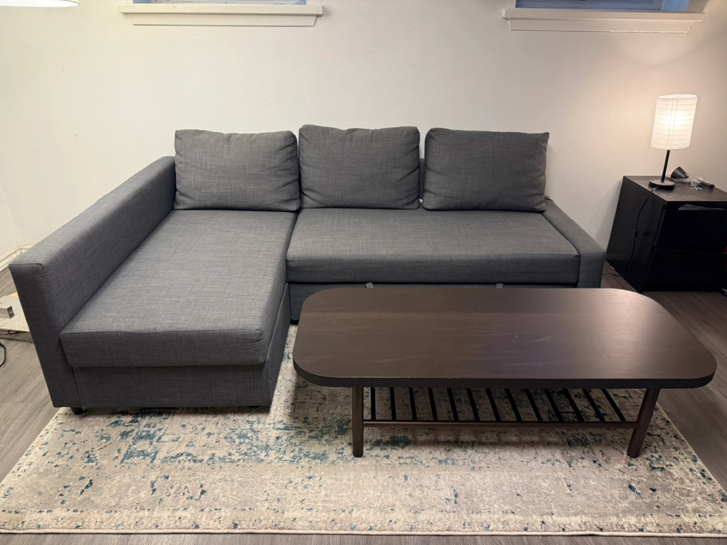 Free delivery ikea Sofa Bed with Chaise