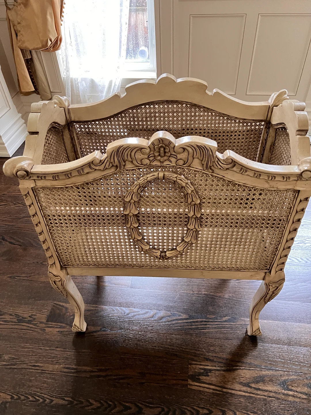 Vintage Cane Magazine Rack
