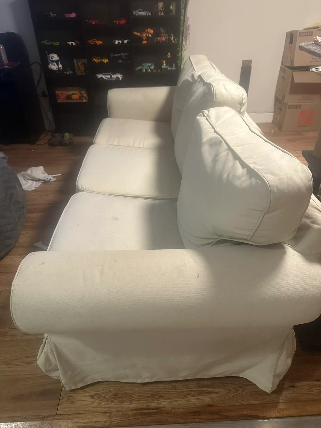 Cream coloured 3-seater sofa - photo 3