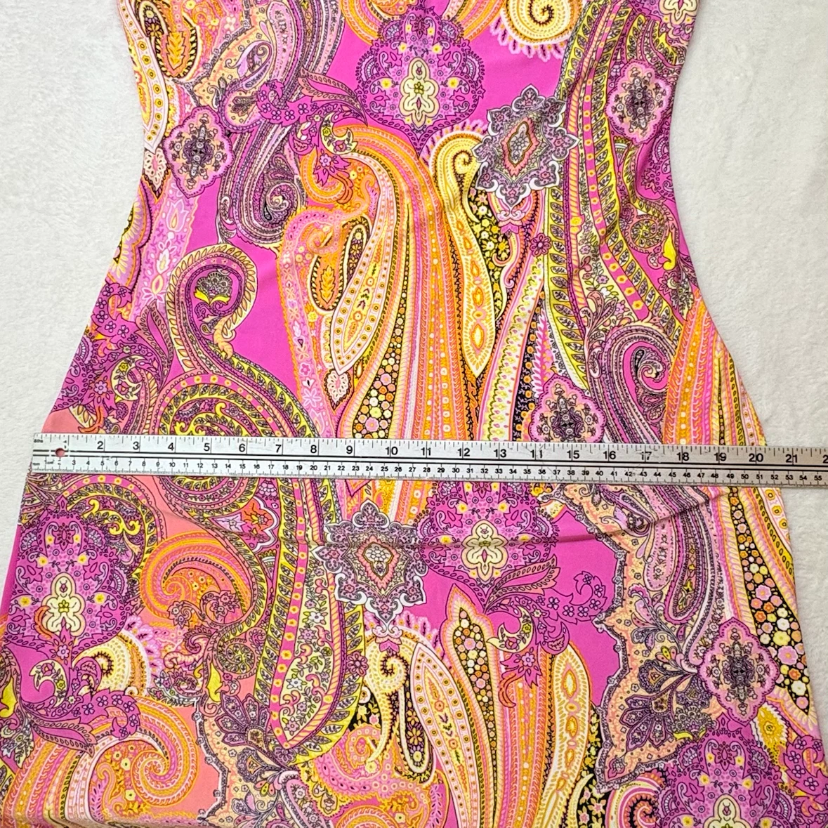 Tommy Hilfiger Pink Paisley Sleeveless Midi Dress Size 6 Summer - photo 4
