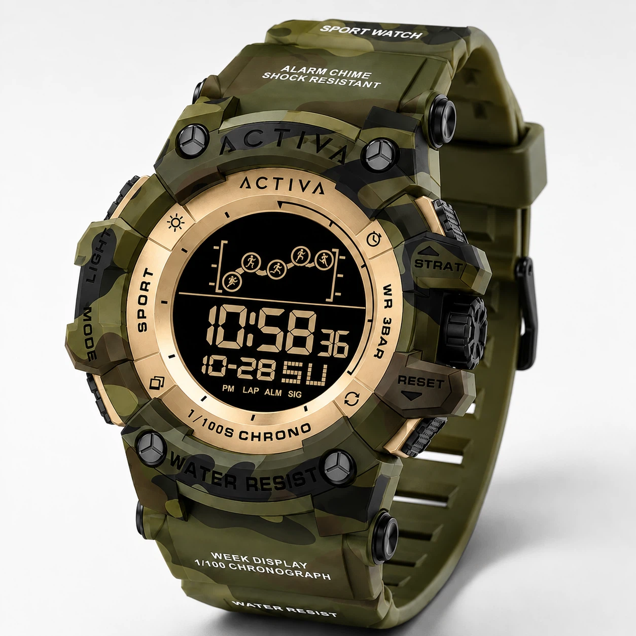 Activa X Invicta Summit 50mm Camo Digital Men’s Watch