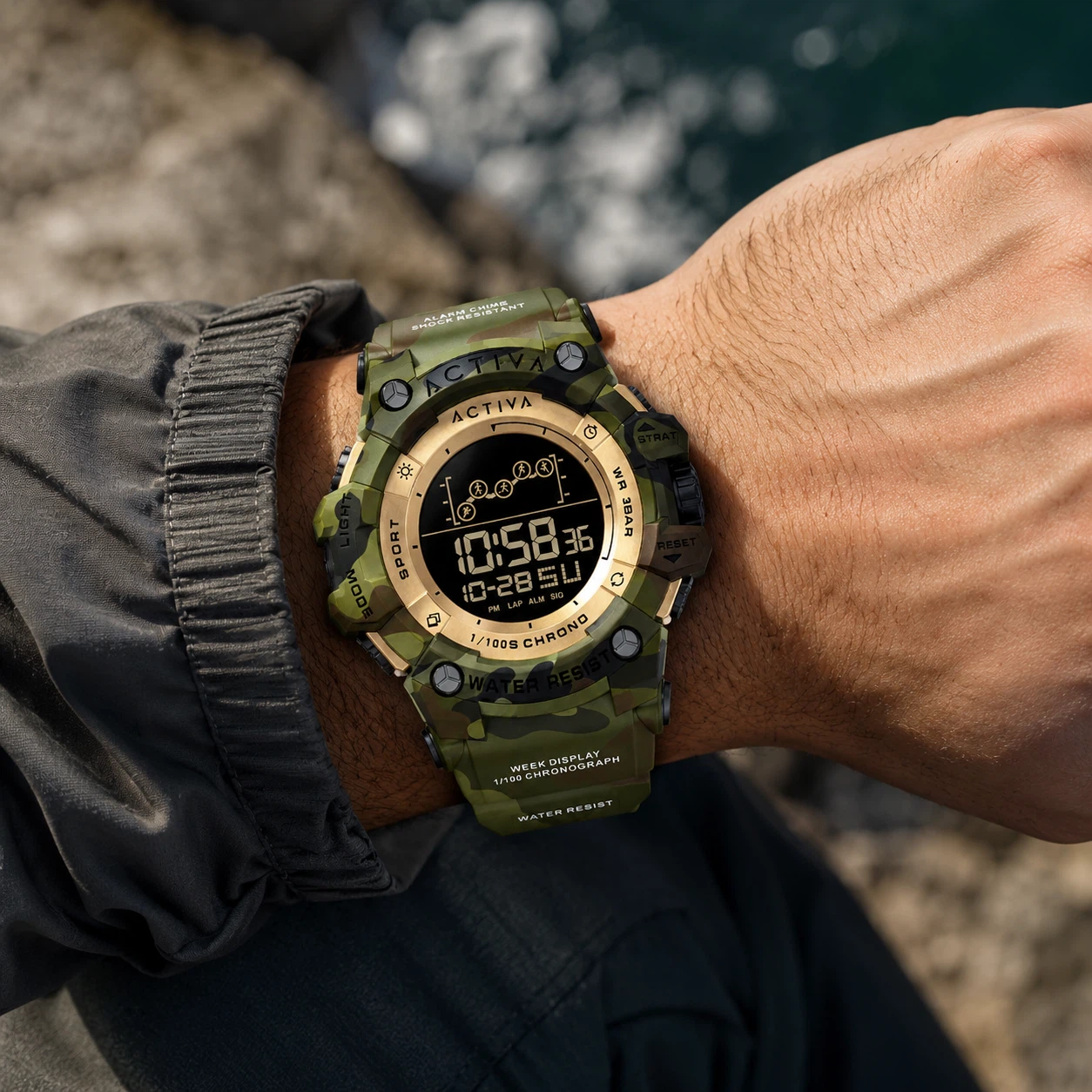 Activa X Invicta Summit 50mm Camo Digital Men’s Watch - photo 2
