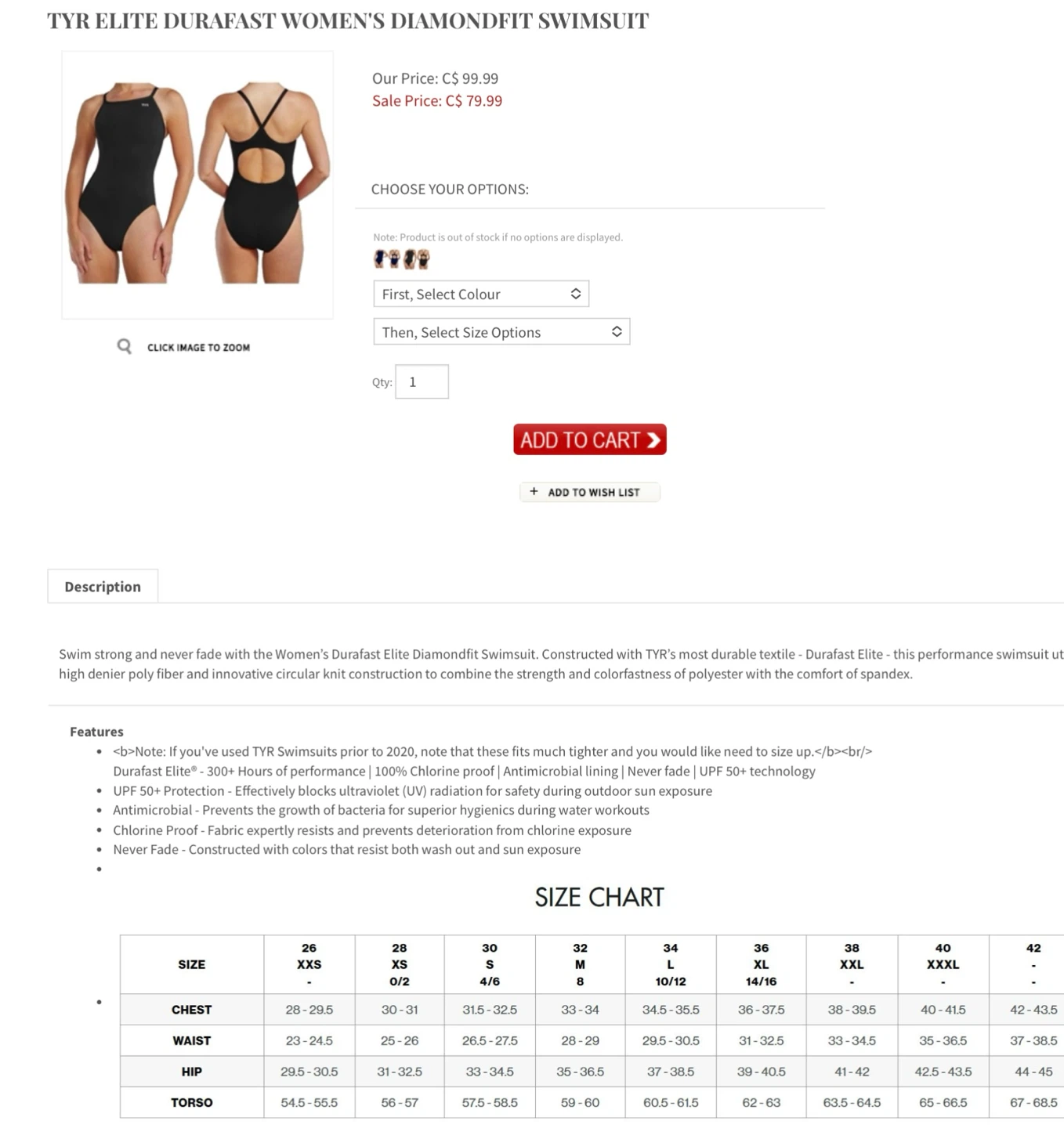 New TYR Elite Durafast Women's Athletic Swimsuit - photo 3