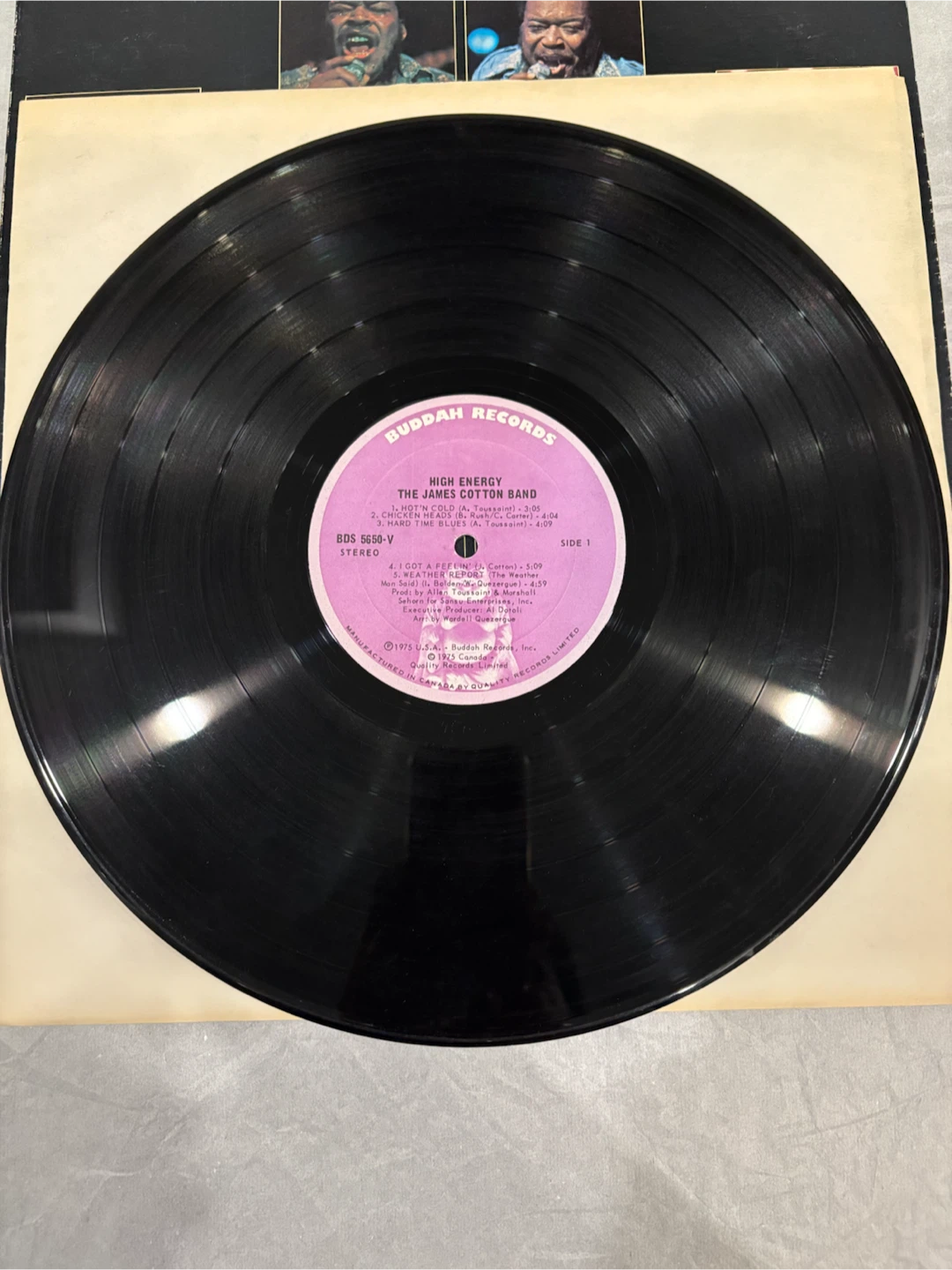 Vintage Vinyl The James Cotton Band High Energy - photo 3