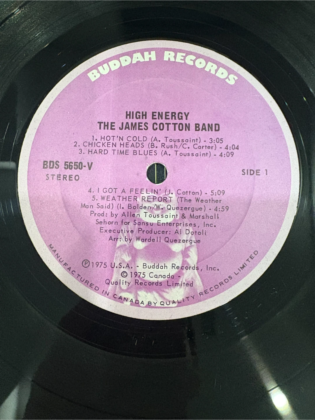 Vintage Vinyl The James Cotton Band High Energy - photo 4