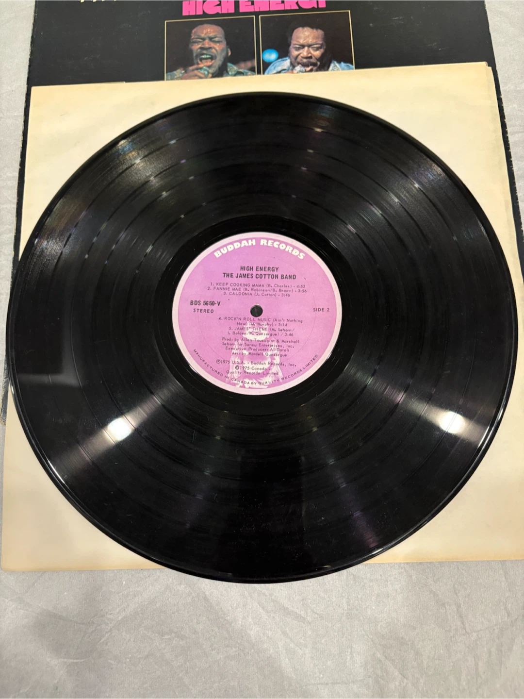 Vintage Vinyl The James Cotton Band High Energy - photo 5