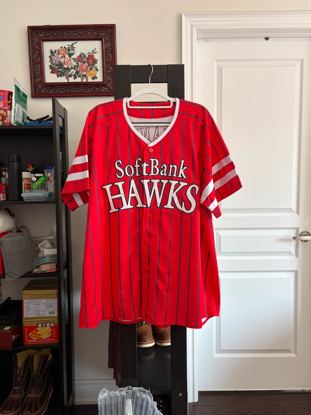 Fukuoka SoftBank Hawks #7 Baseball Jersey Red Blue Stripe