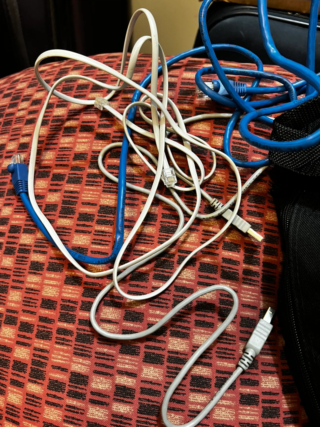 Assorted Network and USB Cables