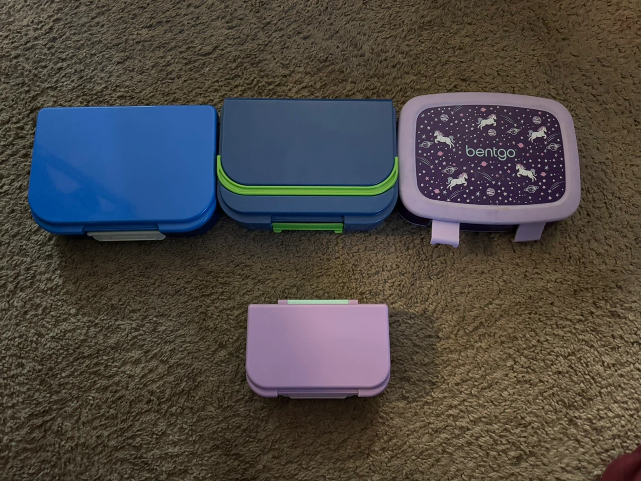 Set of 4 Kids’ Lunch Boxes / Bento Boxes – $20