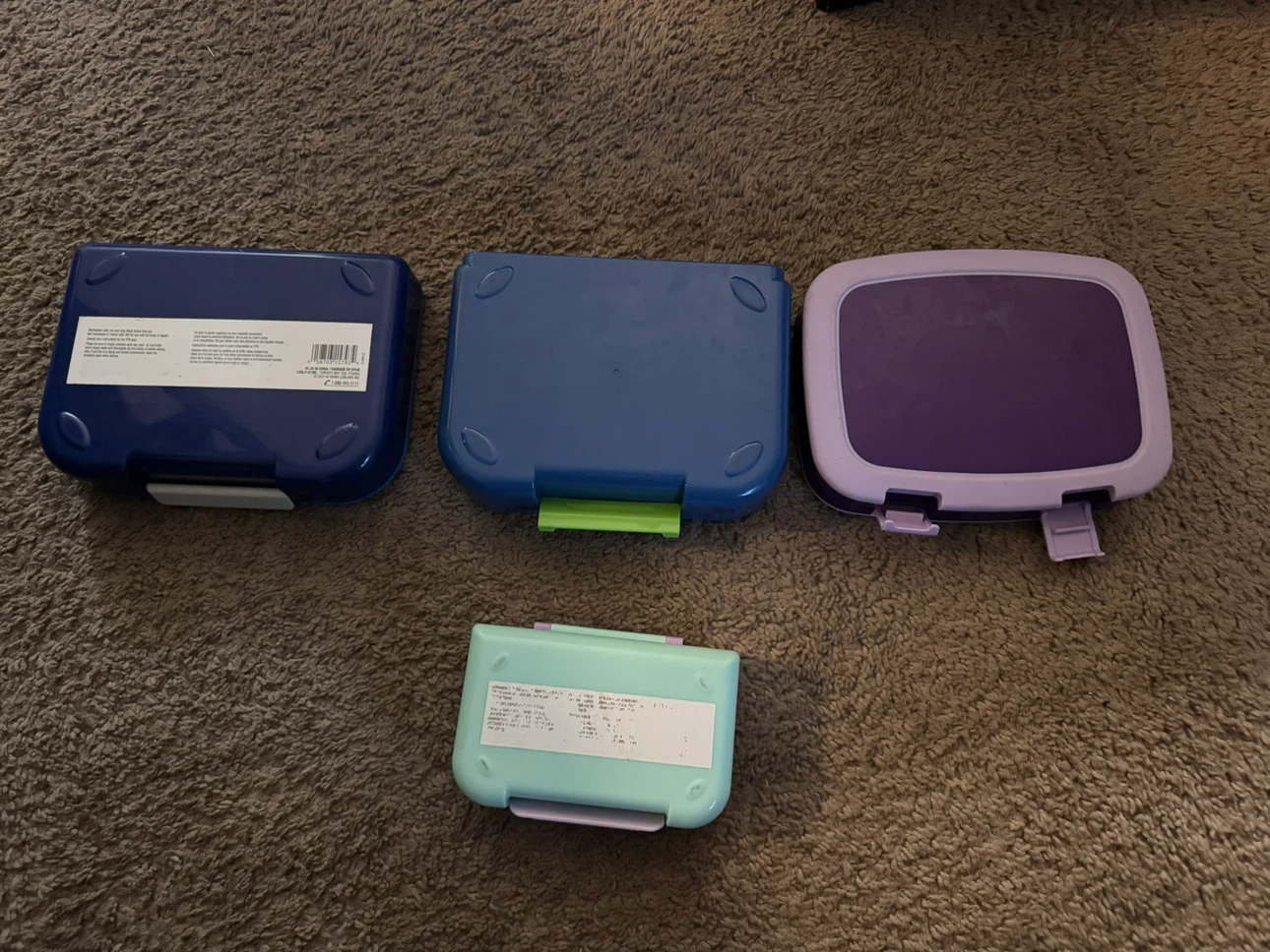 Set of 4 Kids’ Lunch Boxes / Bento Boxes – $20 - photo 2