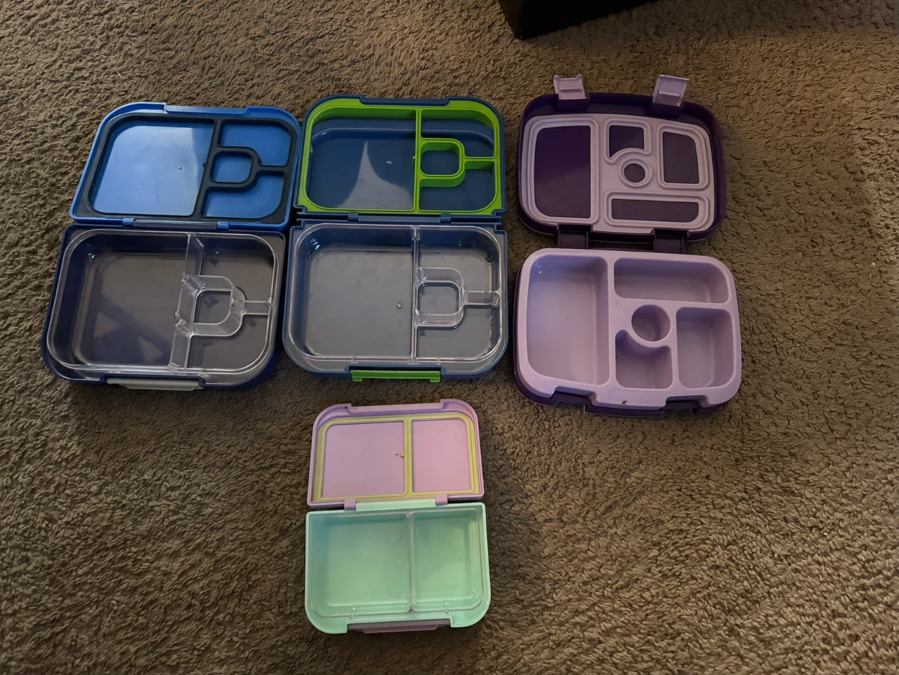 Set of 4 Kids’ Lunch Boxes / Bento Boxes – $20 - photo 3