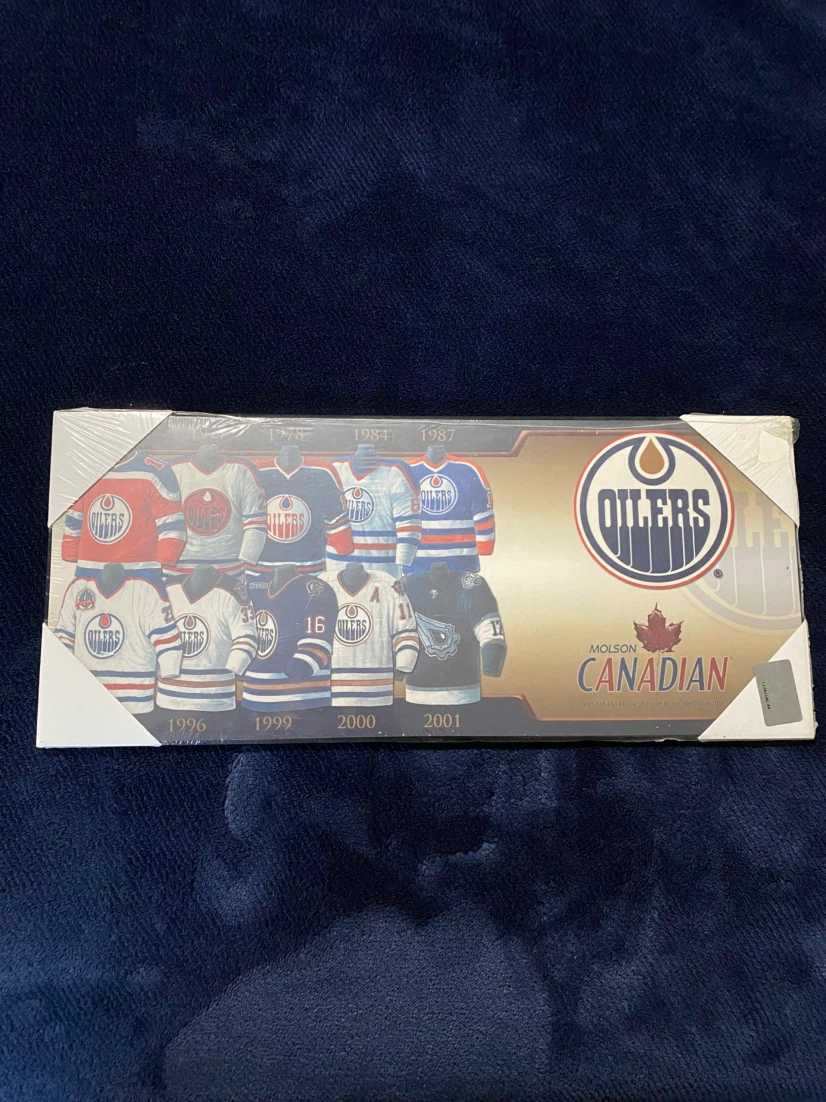 Oilers Jersey History Wall Art ***