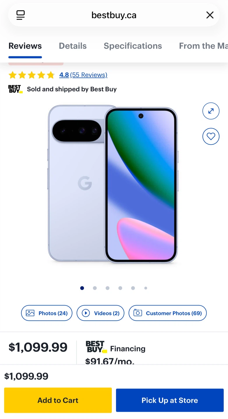 Google Pixel 7 Obsidian Cell Phone