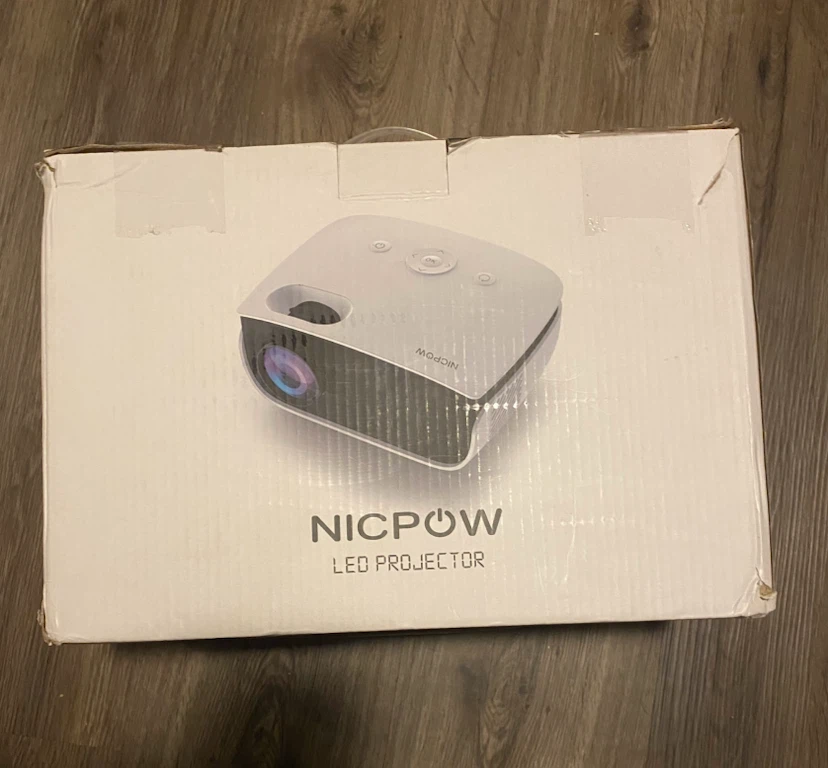 NICPOW LED Projector with Remote